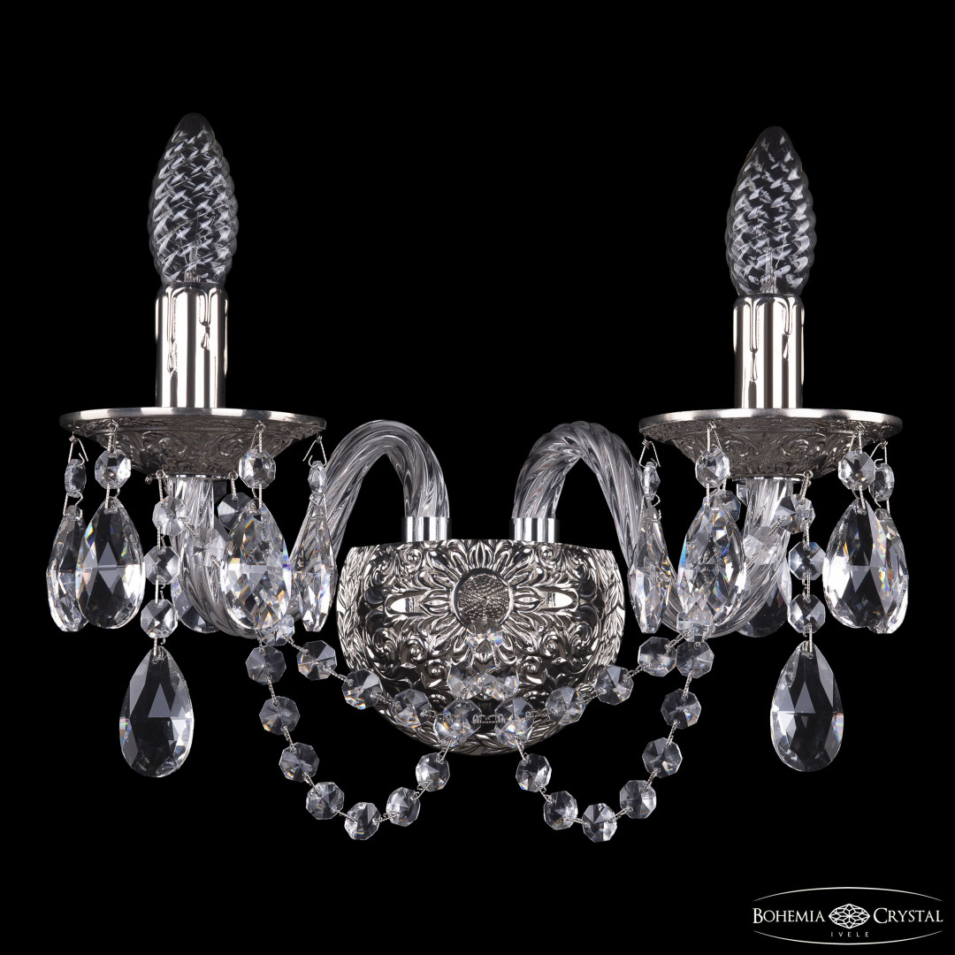 Бра хрустальные 16202B/2/141 Ni Bohemia Ivele Crystal