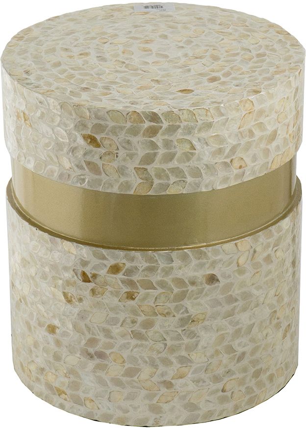 Столик акцентный с отделкой раковинами устриц Glasar 48744