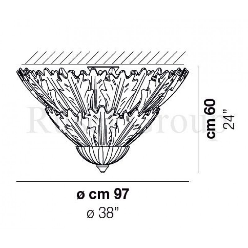 Потолочный светильник Vistosi ROMANZA PL 30F