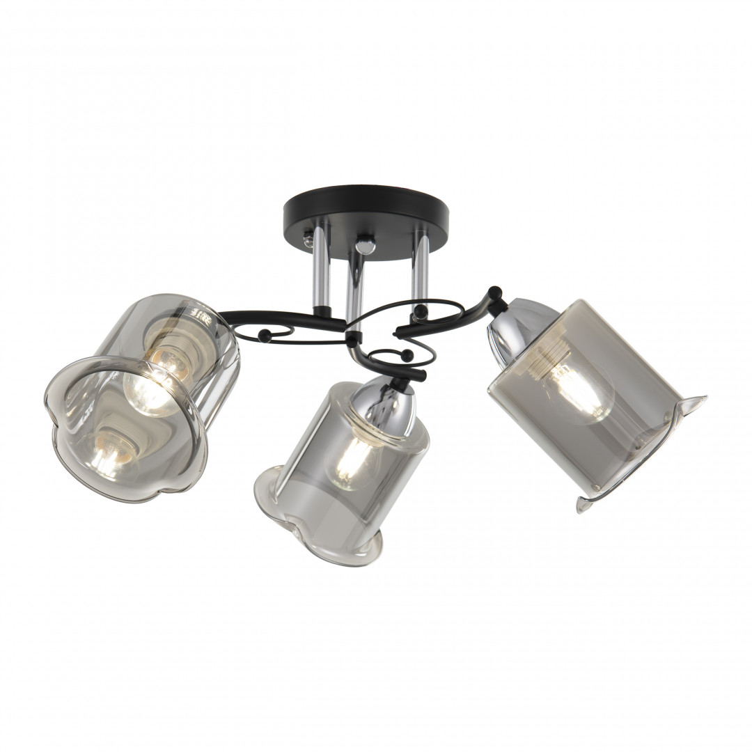 Люстра с плафонами 323219/3 CR+BK Arte Milano