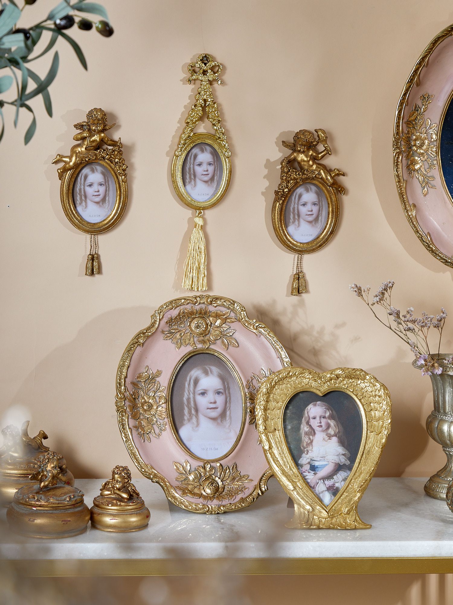 Фоторамка настольно-настенная, под старину Glasar 28-731