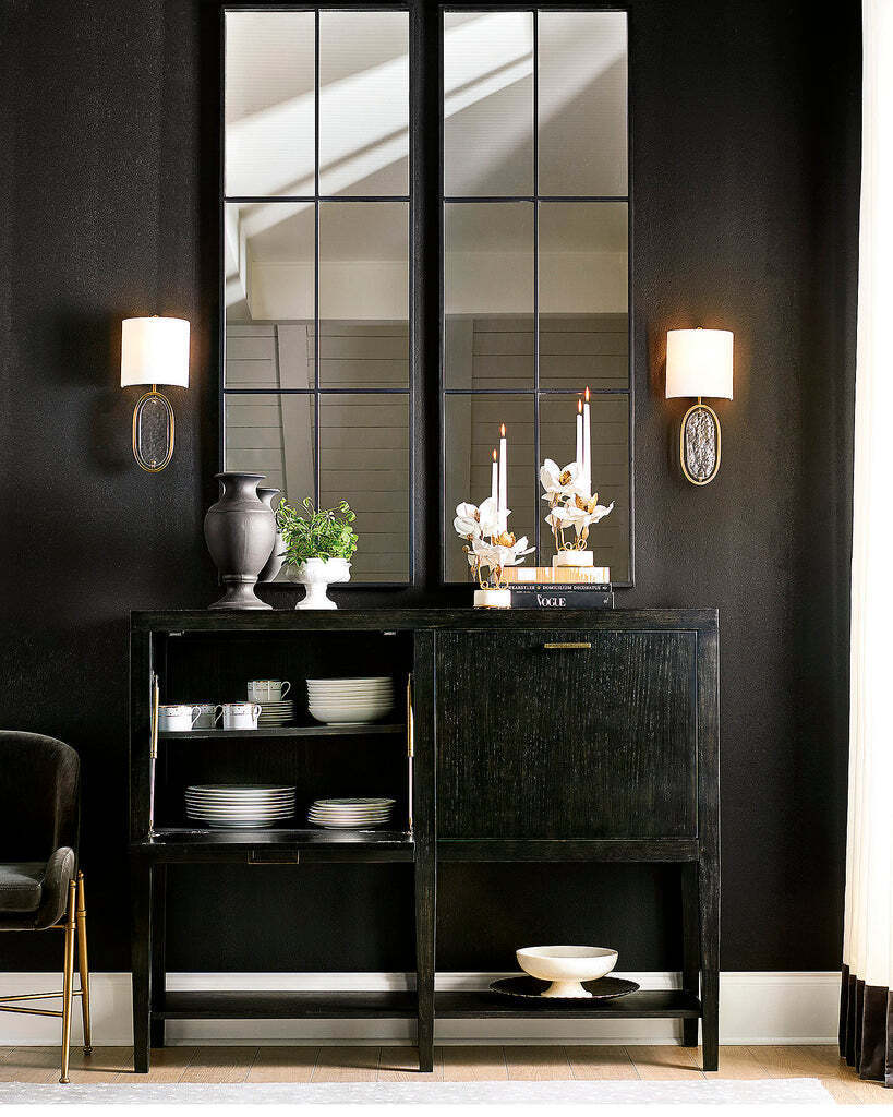 Зеркало в форме окна Брюстер Louvre Home LHMF19