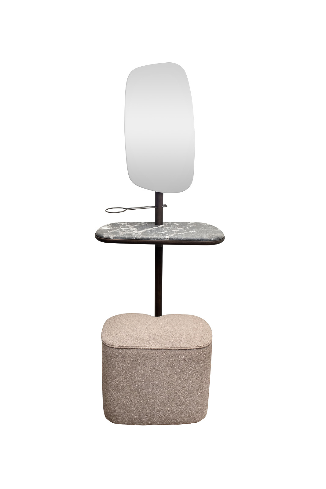 Зеркало с полкой и пуфом Garda Decor 58DB-23177