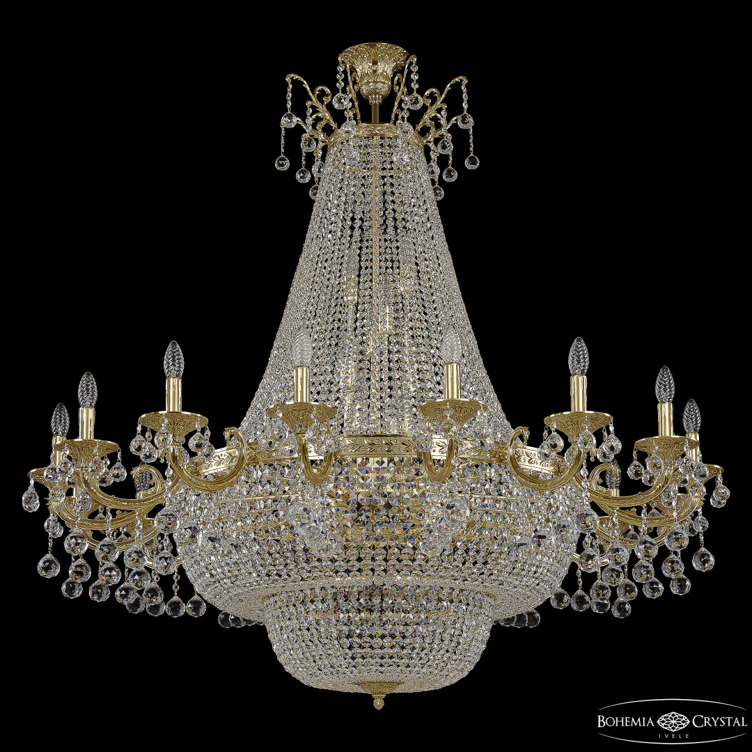 Люстра груша хрустальная 2210H208/16/123IV/Y1 G Balls Bohemia Ivele Crystal