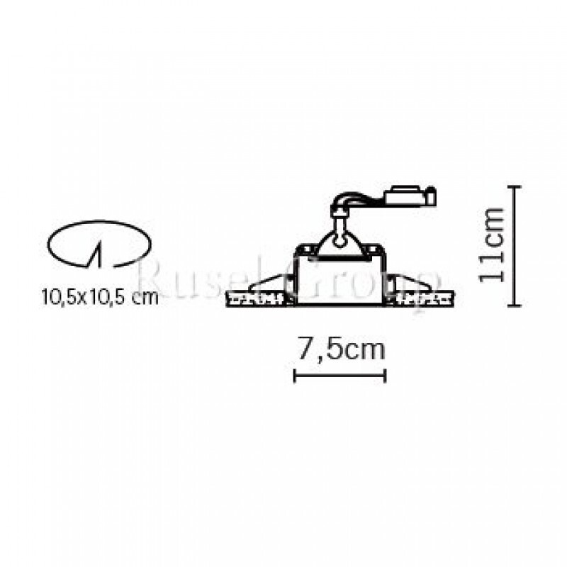 Встраиваемый светильник Fabbian Tools F19 F02 01