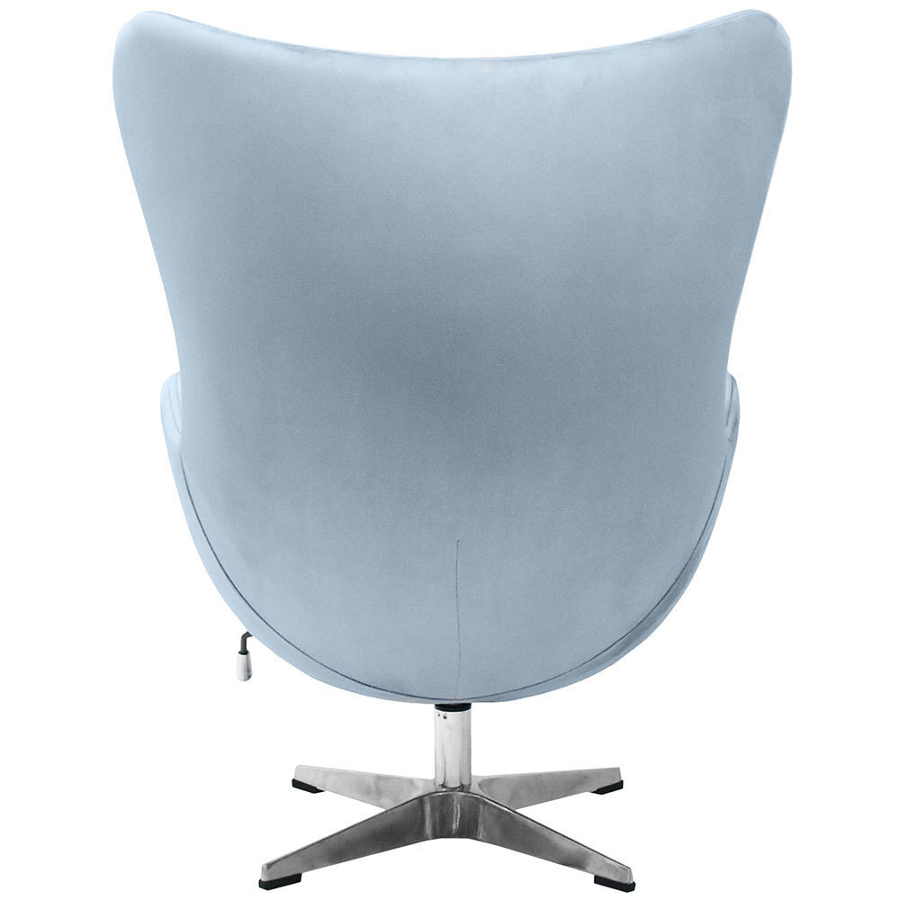 Кресло EGG CHAIR серый, искусственная замша Bradex Home FR 0645