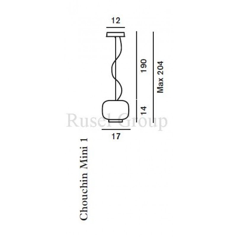 Подвесной светильник Foscarini Chouchin Mini 1 sospensione