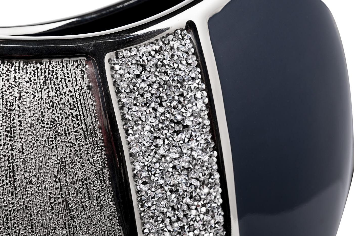 Ваза керамическая синяя с серебром Garda Decor 18H2661L-19