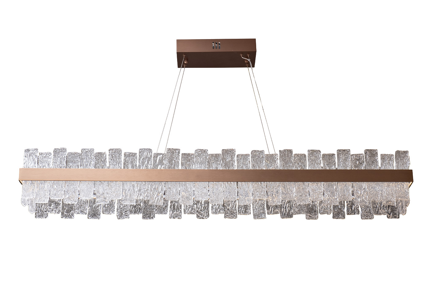 Люстра подвесная из рифленого стекла Garda Decor 162FL-60082