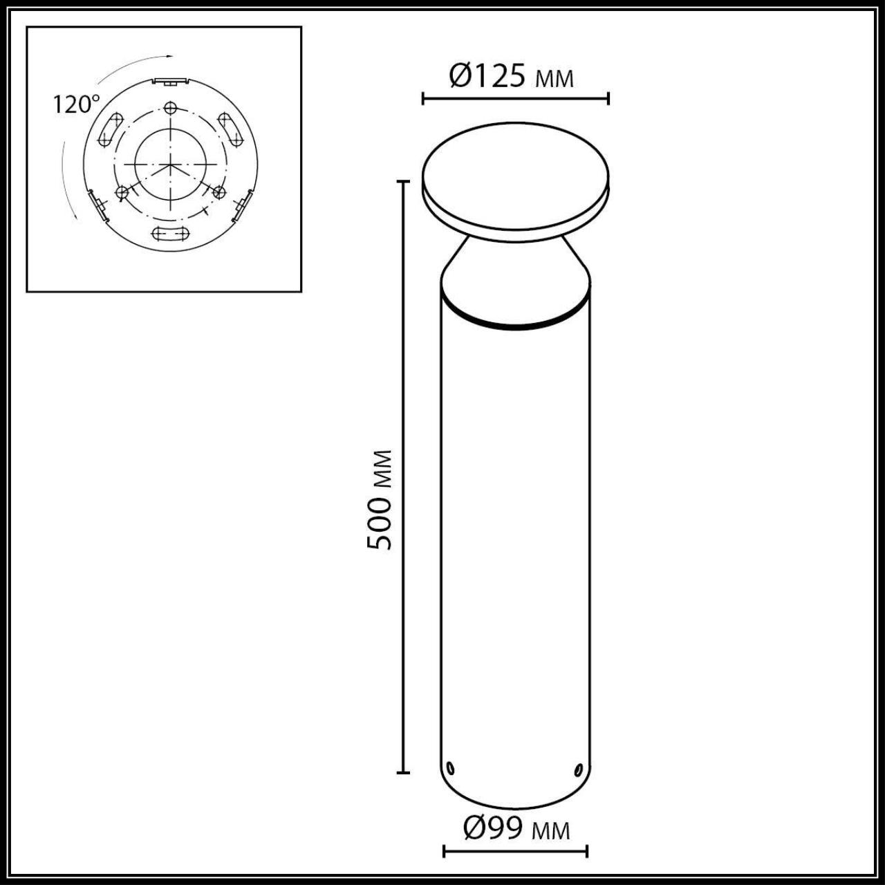 Ландшафтный светильник Odeon Light 7119/12GL
