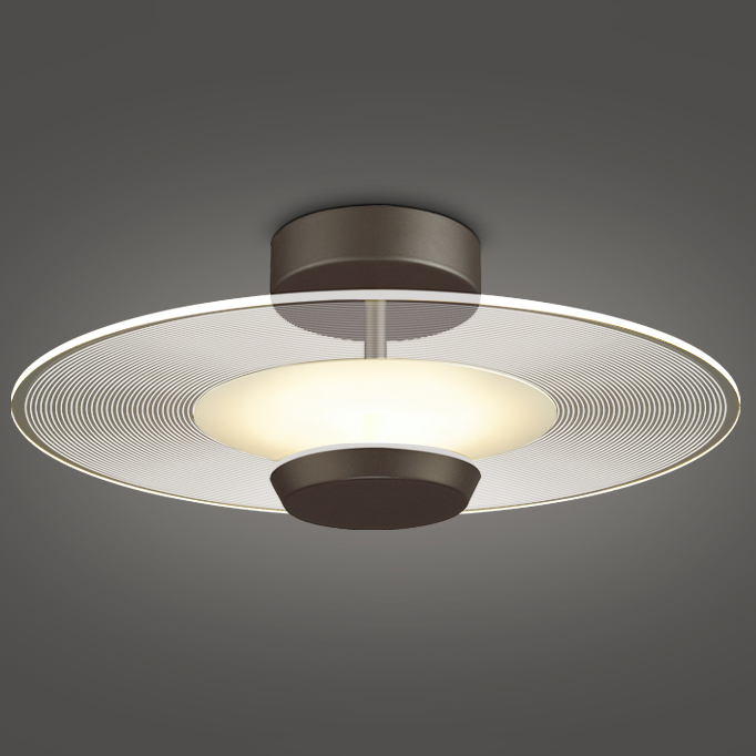 Потолочный светильник AMOS CH Black by ImperiumLoft