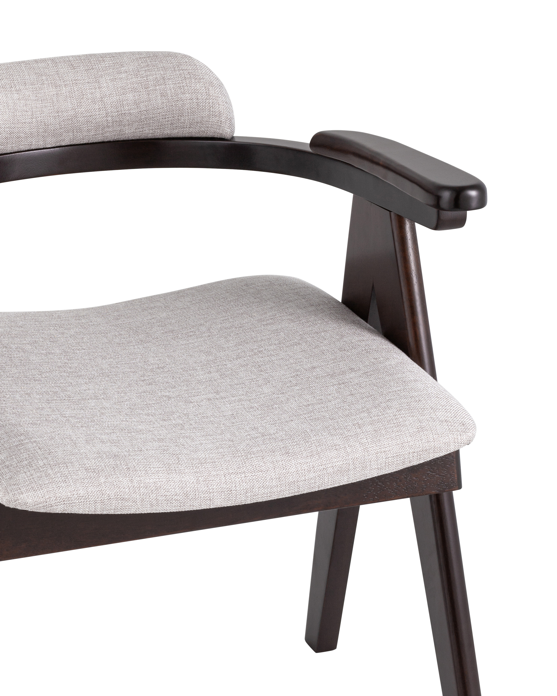 Стул обеденный OLAV массив гевеи светло-серое Stool Group
