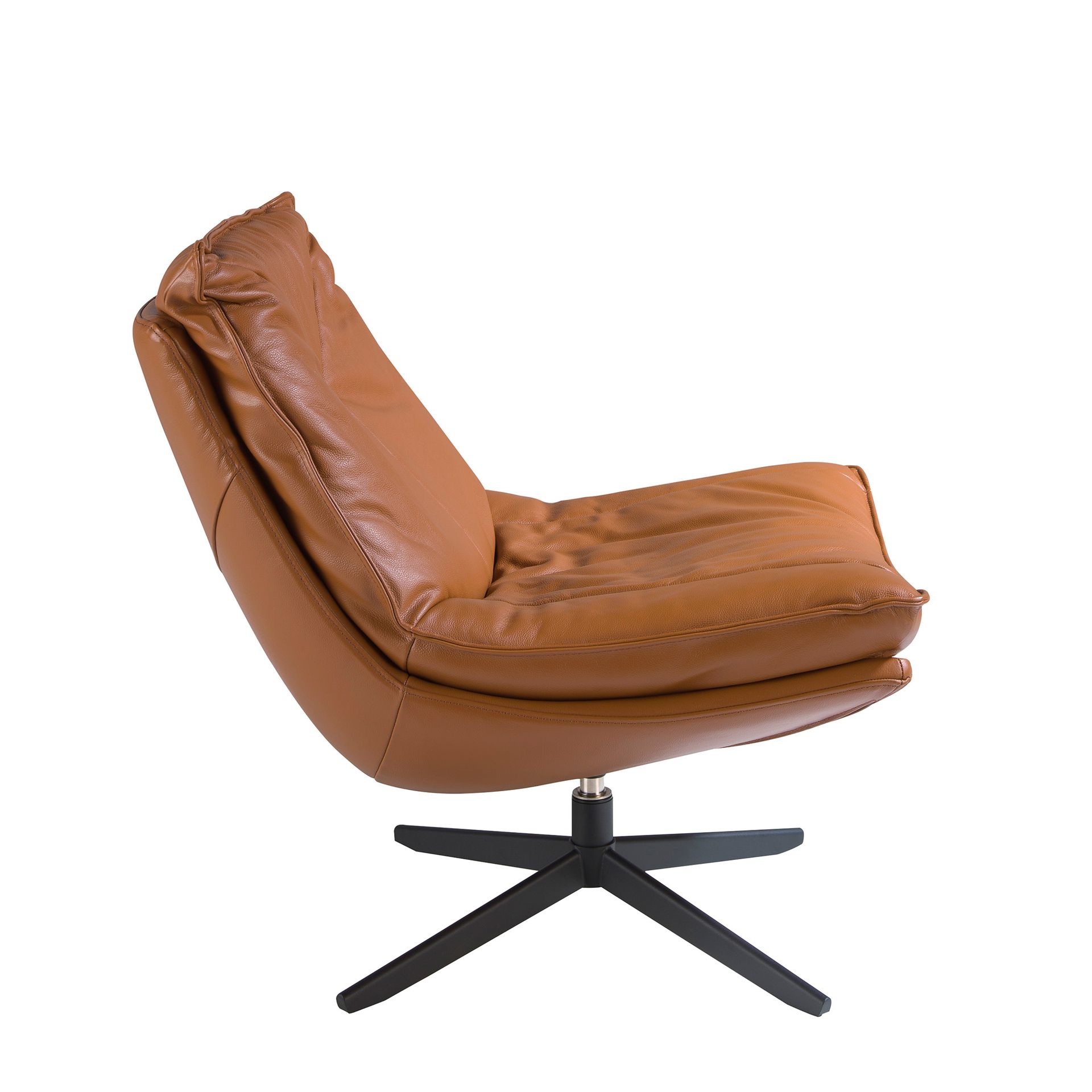 Вращающееся кресло 5096/A8036 с обивкой из кожи Angel Cerda