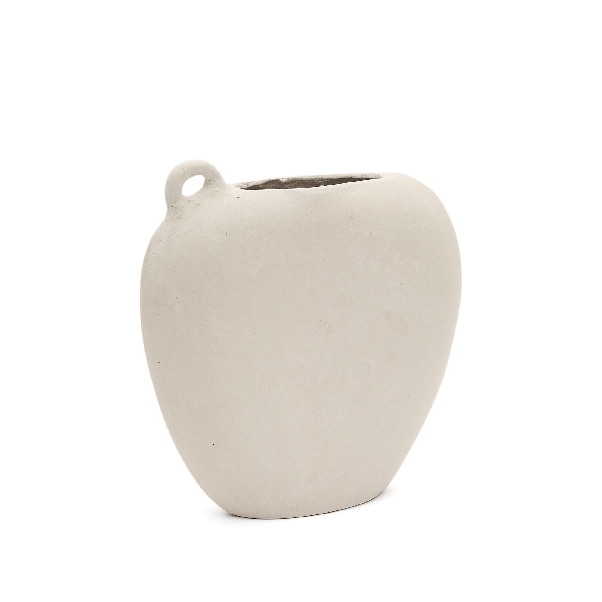 Neti белая ваза из папье-маше, 37 см La Forma (ex Julia Grup)