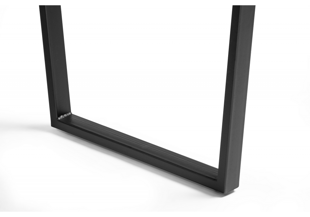 Стол деревянный Woodville Лота Лофт 140 25 мм черный матовый / бетон 489613