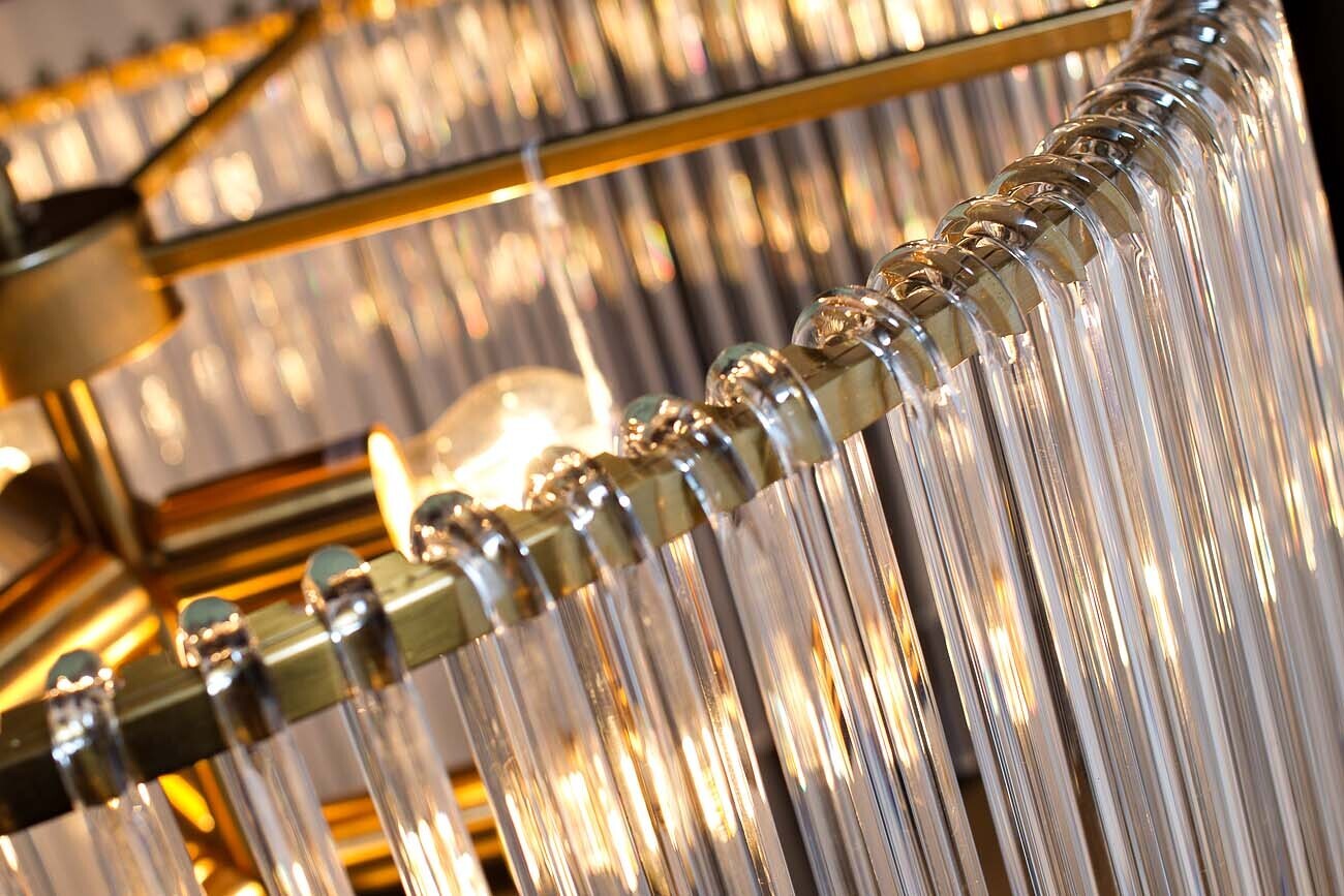 Люстра со стеклянными подвесками Garda Decor 20MD3449-6