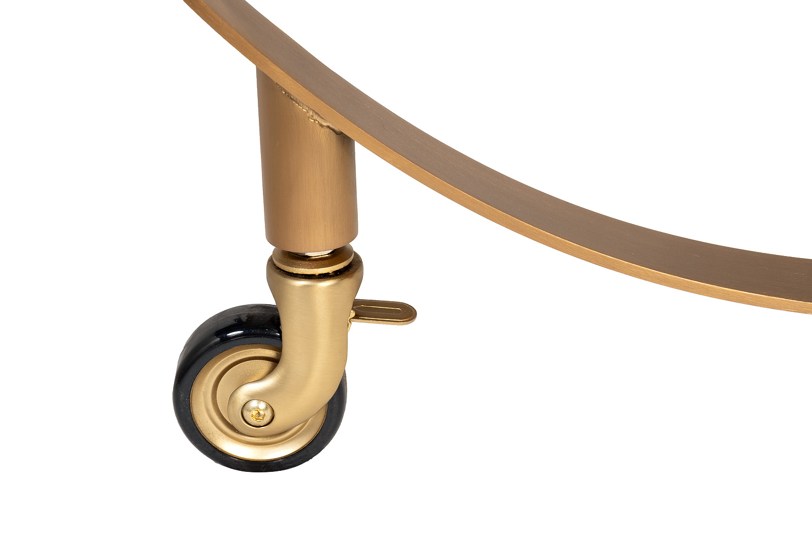 Стол-тележка сервировочн ст.прозр/латунь 70*48*76 Garda Decor 58DB-23085