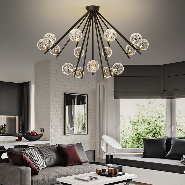 Потолочная люстра INGELA CH L12 Brass by ImperiumLoft