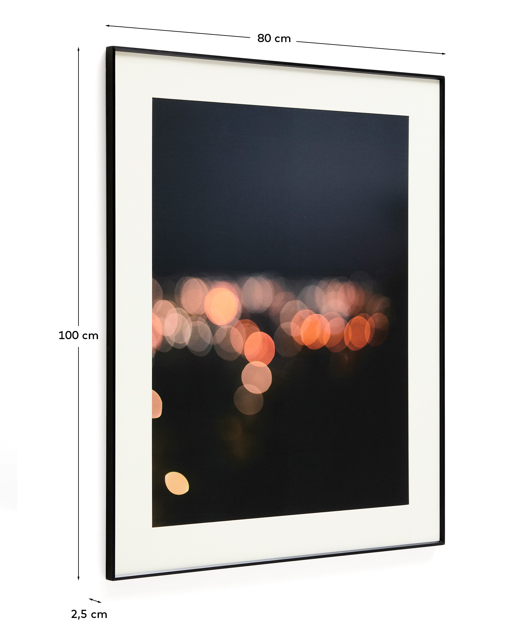 Картина Zavira с фотографией огней Барселоны 50 x 70 см La Forma (ex Julia Grup)