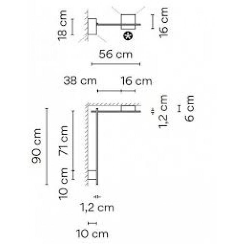 НАСТЕННЫЙ СВЕТИЛЬНИК VIBIA Structural 2620