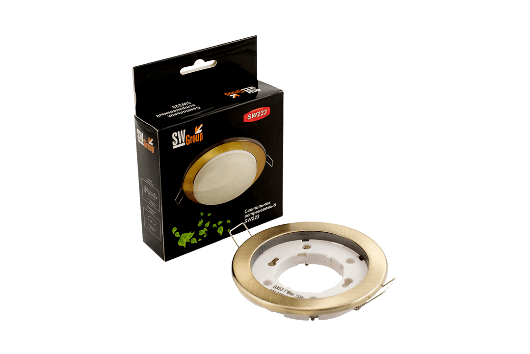 Светильник встраиваемый SWG GX53-H4-BB