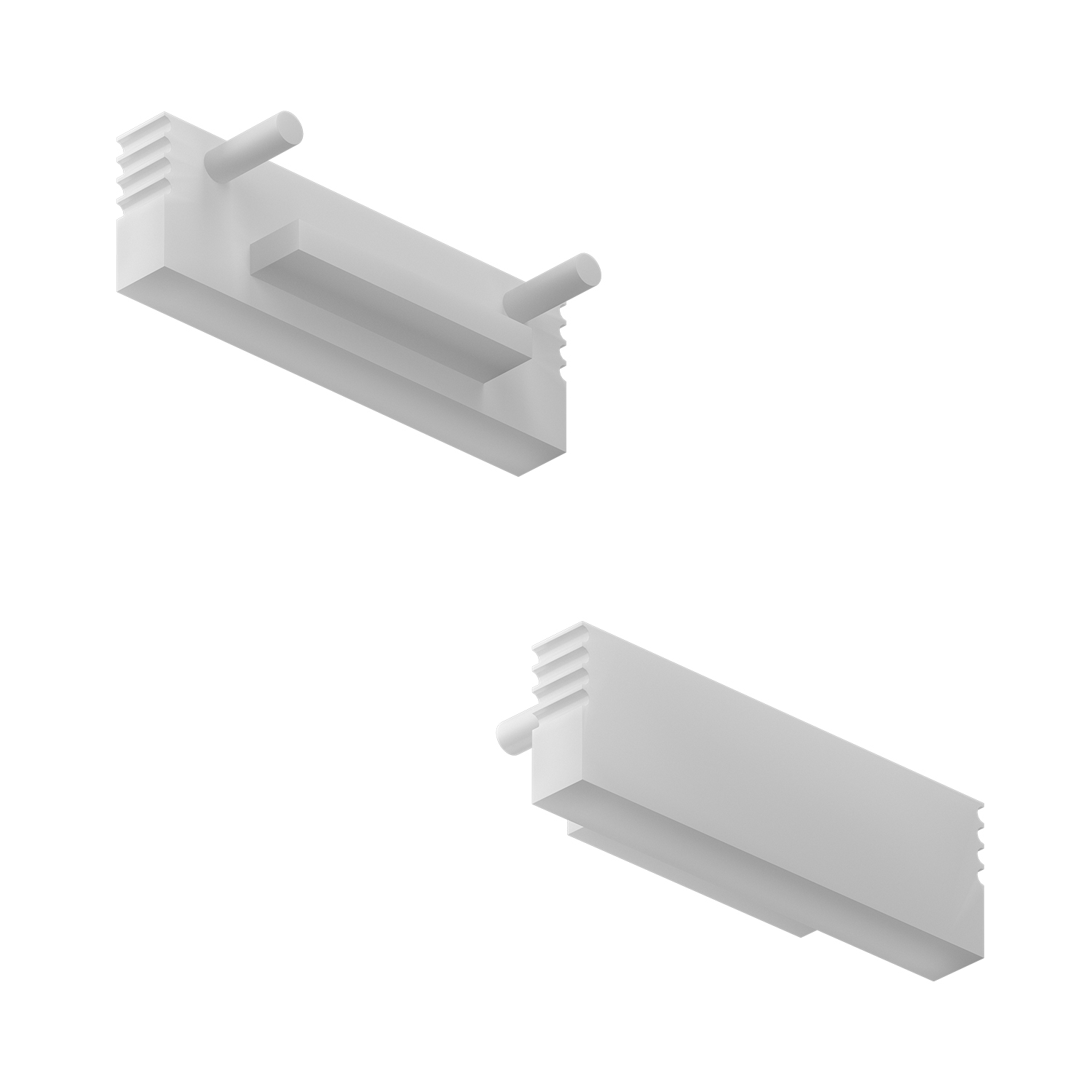 Комплект заглушек для накладного профиля Mic-Z White