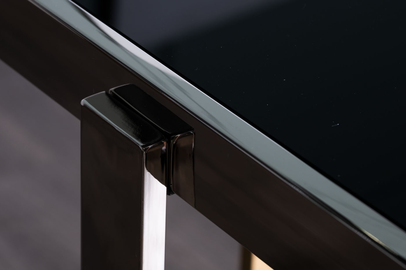 Консоль черное стекло/хром/золото Garda Decor 47ED-20900