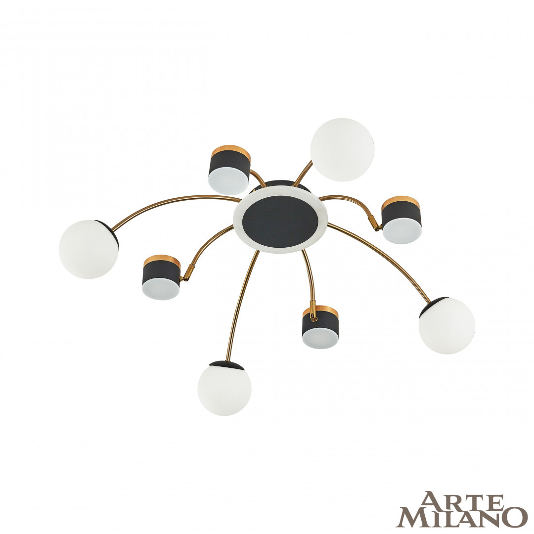 Люстра светодиодная 271040/8 BK/GD Arte Milano
