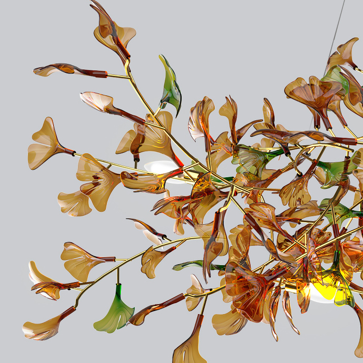 Подвесная люстра ELLING A L120 Amber by ImperiumLoft