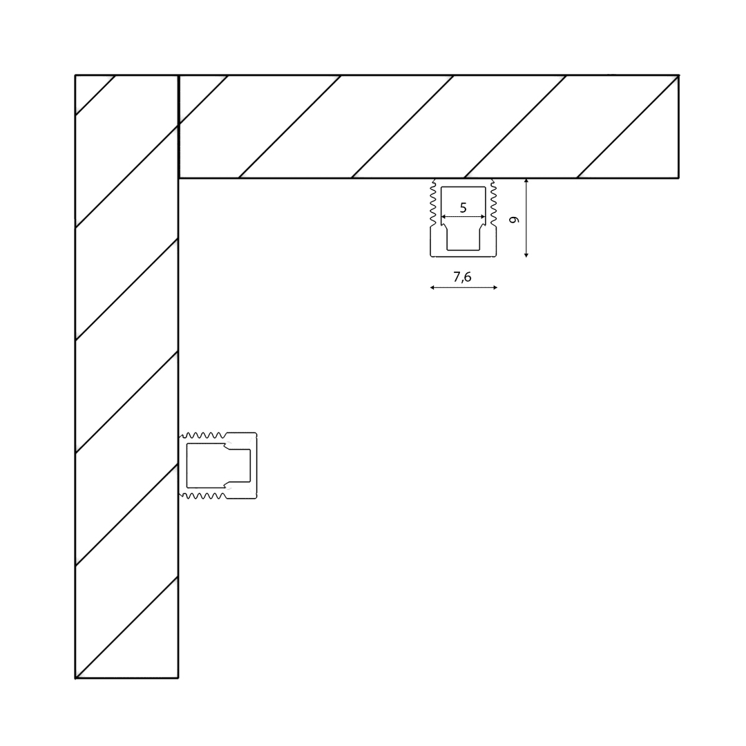 Профиль алюминиевый DesignLed LS.0709