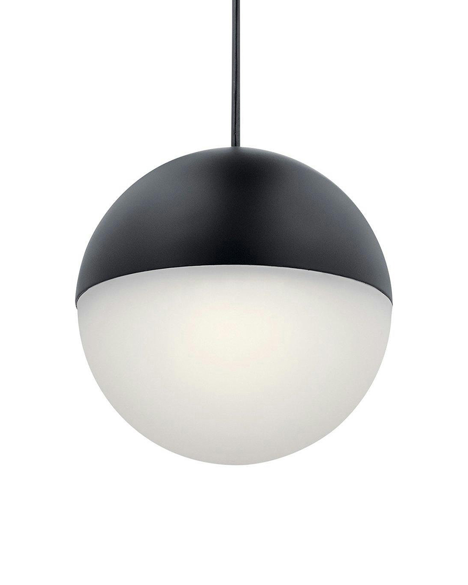 Большой чёрный светильник Уорд с белым плафоном Louvre Home LHLPN060224XNP