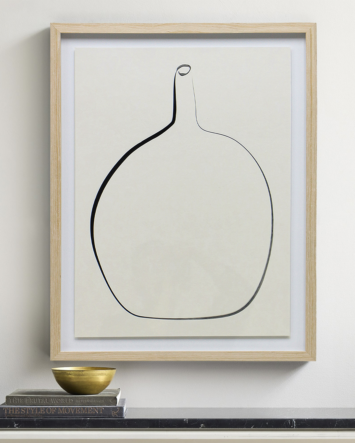 Постер Drawing Vase с дубовой рамой Louvre Home DPP380924VHS