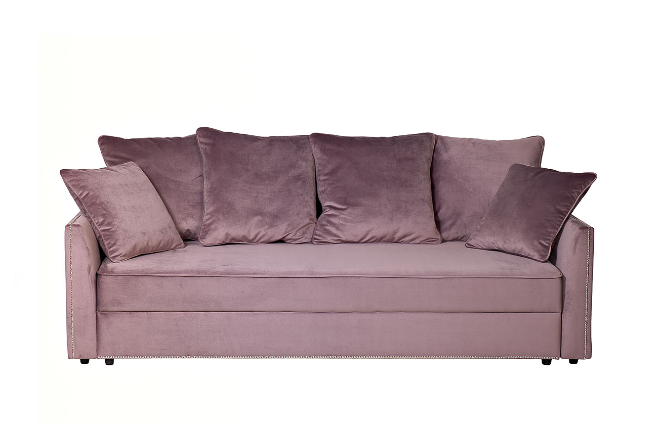 Диван Mores трехместный раскладной (пыльная роза) Garda Decor MORES2K-ПЫЛ/РОЗ-Н-Йорк40