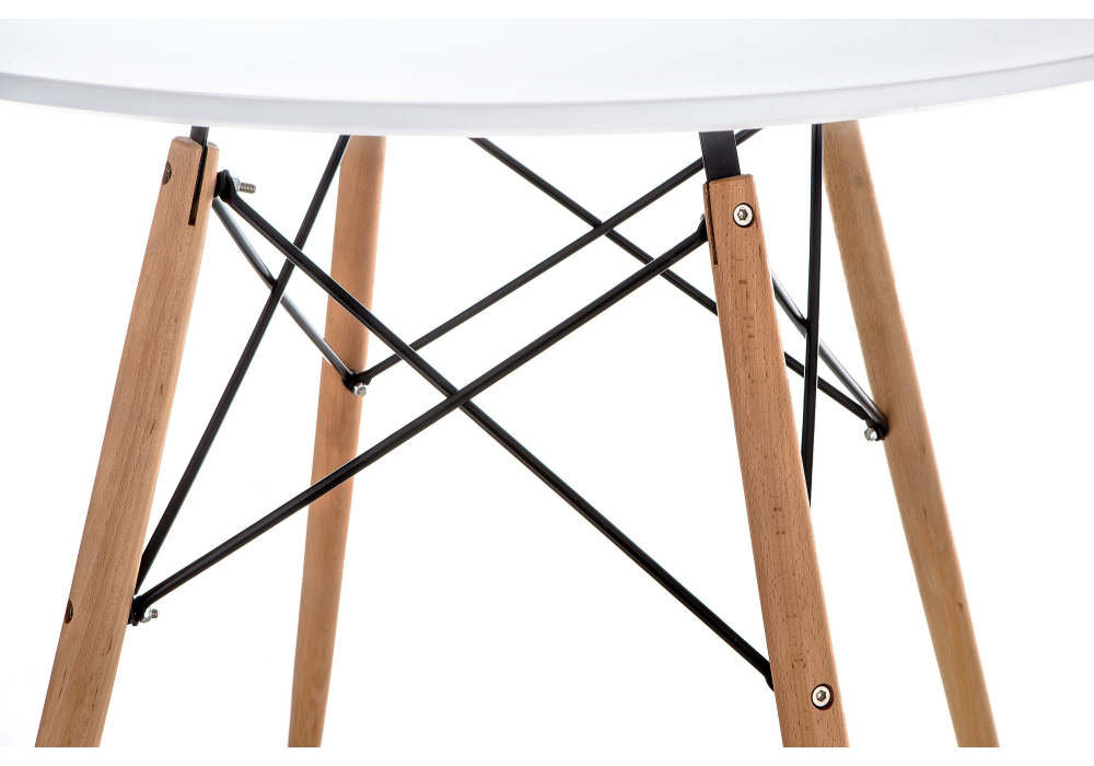Стол деревянный Woodville Table 90 white / wood 15364