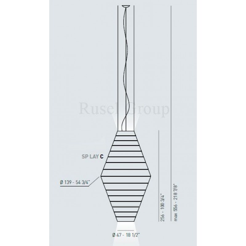 Подвесной светильник AXO LIGHT LAYERS SP C