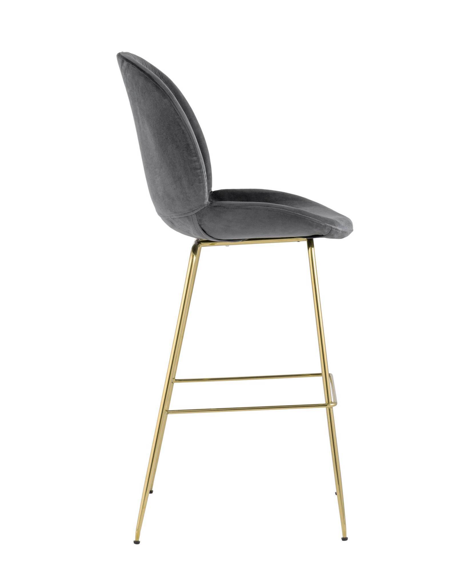 Стул барный Beetle со спинкой серый Stool Group