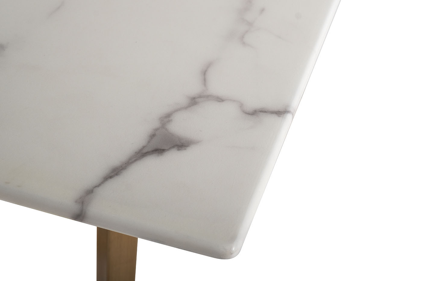 Стол обеденный прямоугольный белый (искусственный мрамор) Garda Decor 33FS-DT19F335-BBS