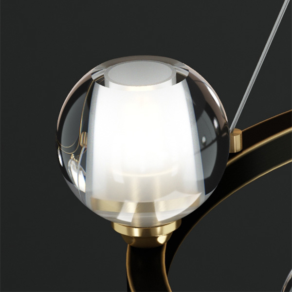 Подвесная люстра ILIANA CH D60 Brass by ImperiumLoft