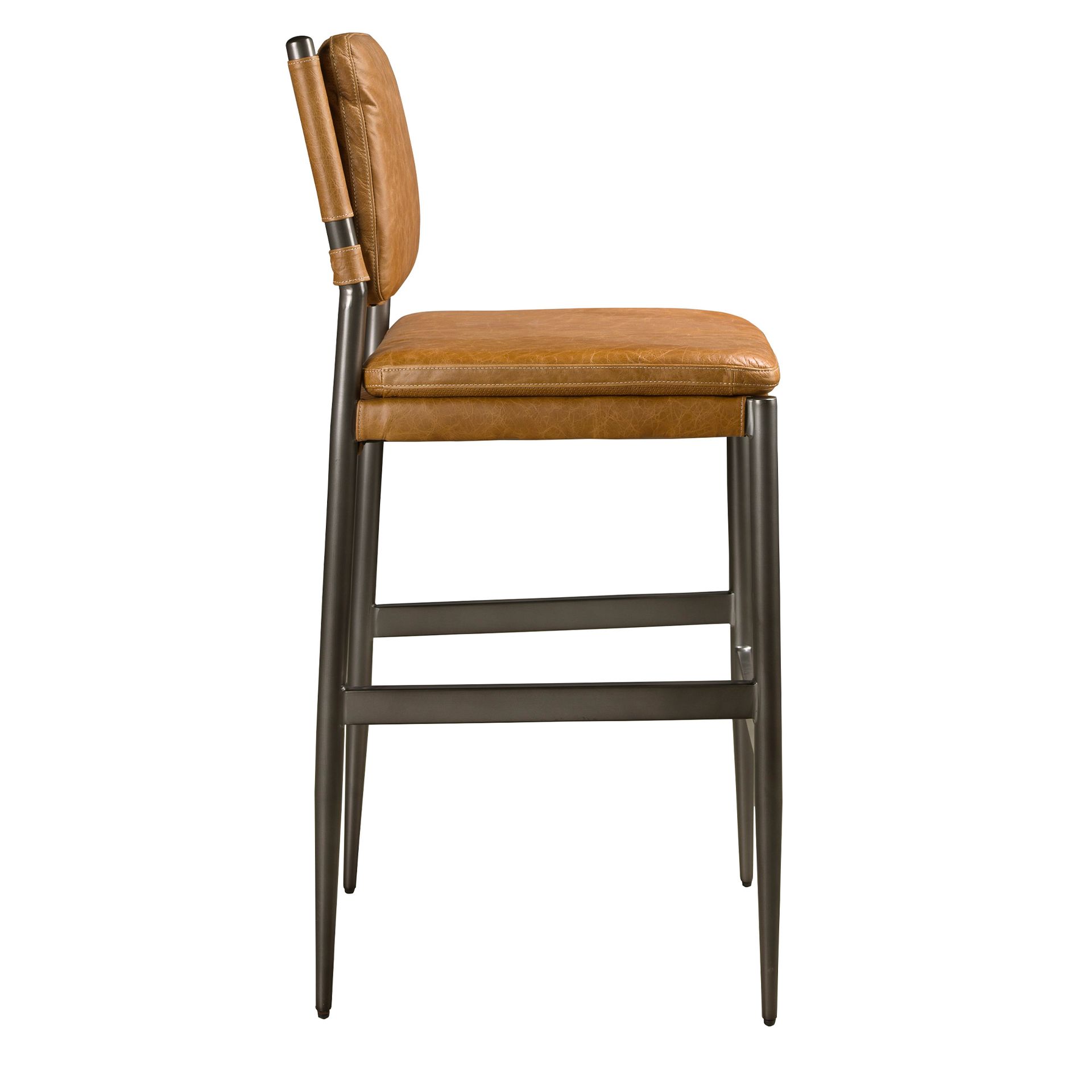 Барный стул 4167 из коричневой кожи Angel Cerda