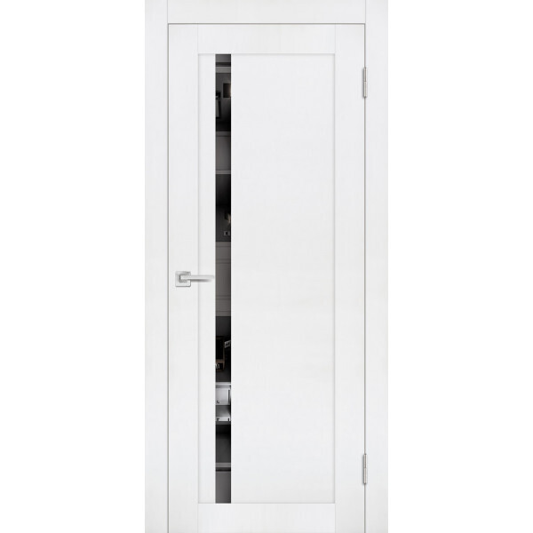 Межкомнатная дверь Graf PST-8 Зеркало тонированное белый бархат (2000 х 700)