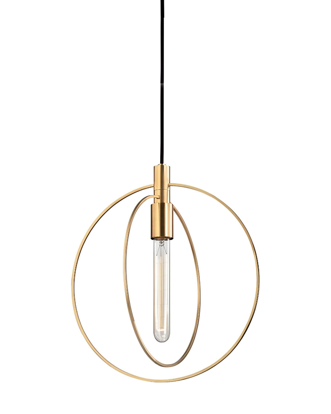 Золотой подвесной светильник Бекки Louvre Home JJ11137-1DB