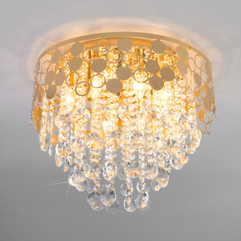 Каскадная люстра Eurosvet 10123/8 золото/прозрачный хрусталь Strotskis Smart (10114/8)