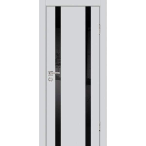 Межкомнатная дверь Graf P-9 черный лакобель Агат (2000 х 600)