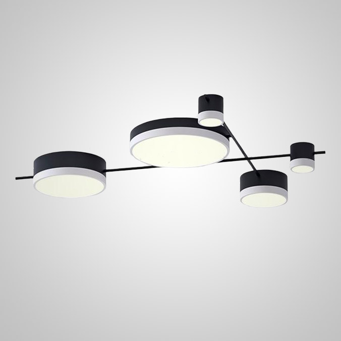 Потолочная люстра CHUTE B Black White by ImperiumLoft