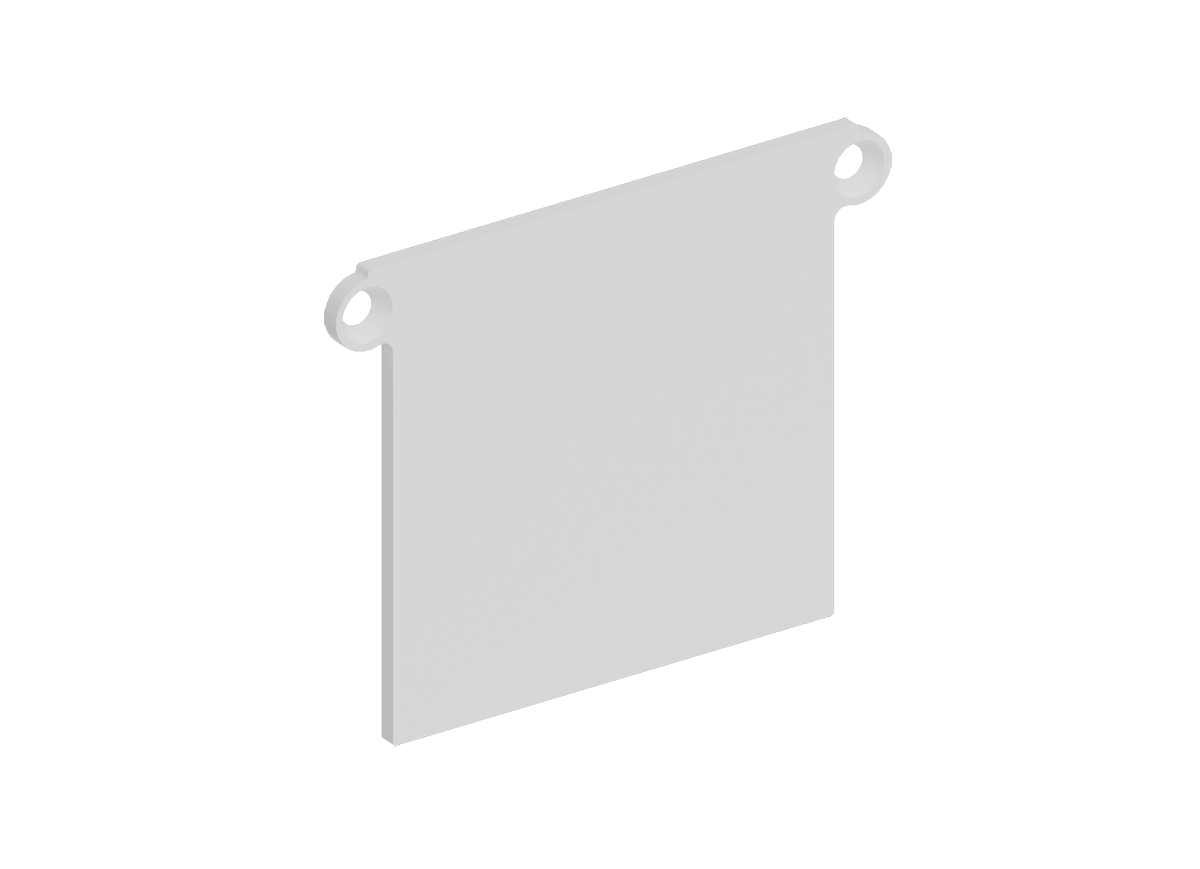 Боковая  глухая заглушка для профиля Donolux CAP18519RAL9003