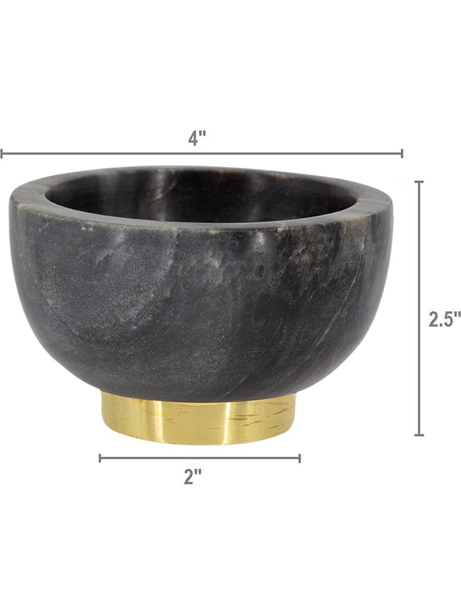 Чаша из черного мрамора Glasar 78602/1-BLAC-DS