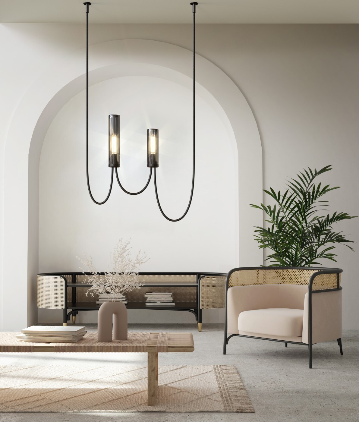 Подвесной светильник LASVIT Upside Down Single Black