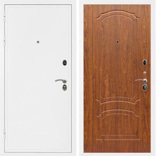 Дверь входная Graf Престиж Белая шагрень / МДФ 16 мм ФЛ-140 Мореная береза