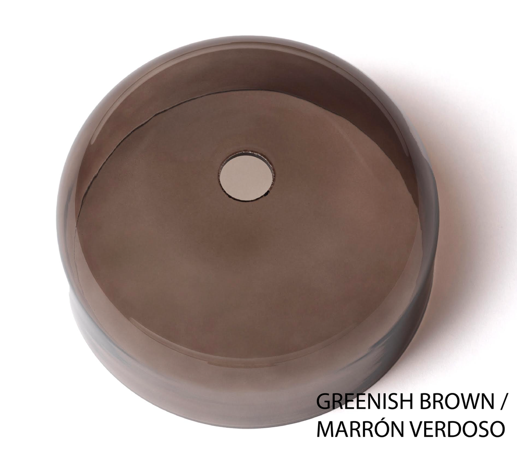 Люстра Cloud зелено-коричневое стекло/черный металл Aromas del Campo