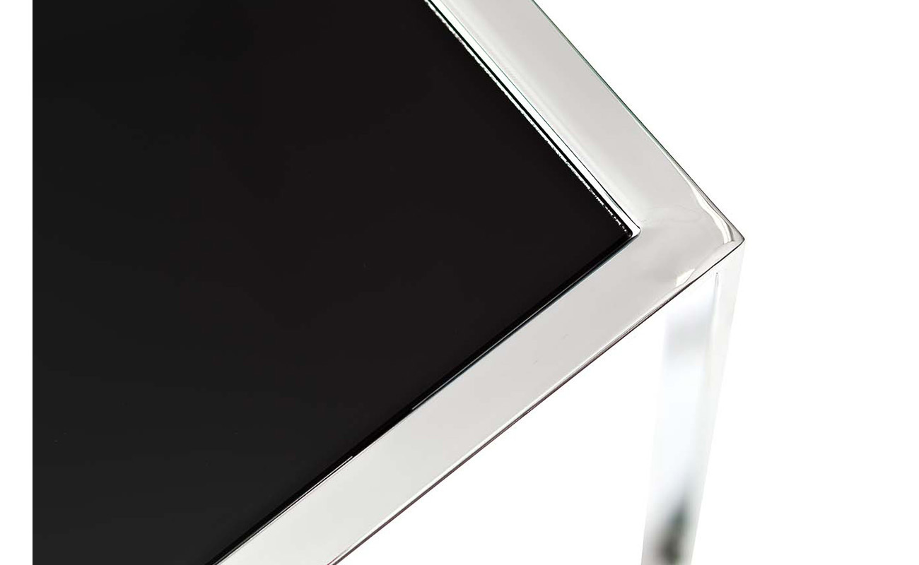 Стол журнальный приставной серебряный Garda Decor 13RXNT5076M-SILVER